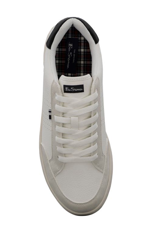 Ben Sherman Martin Low Top Sneaker In White