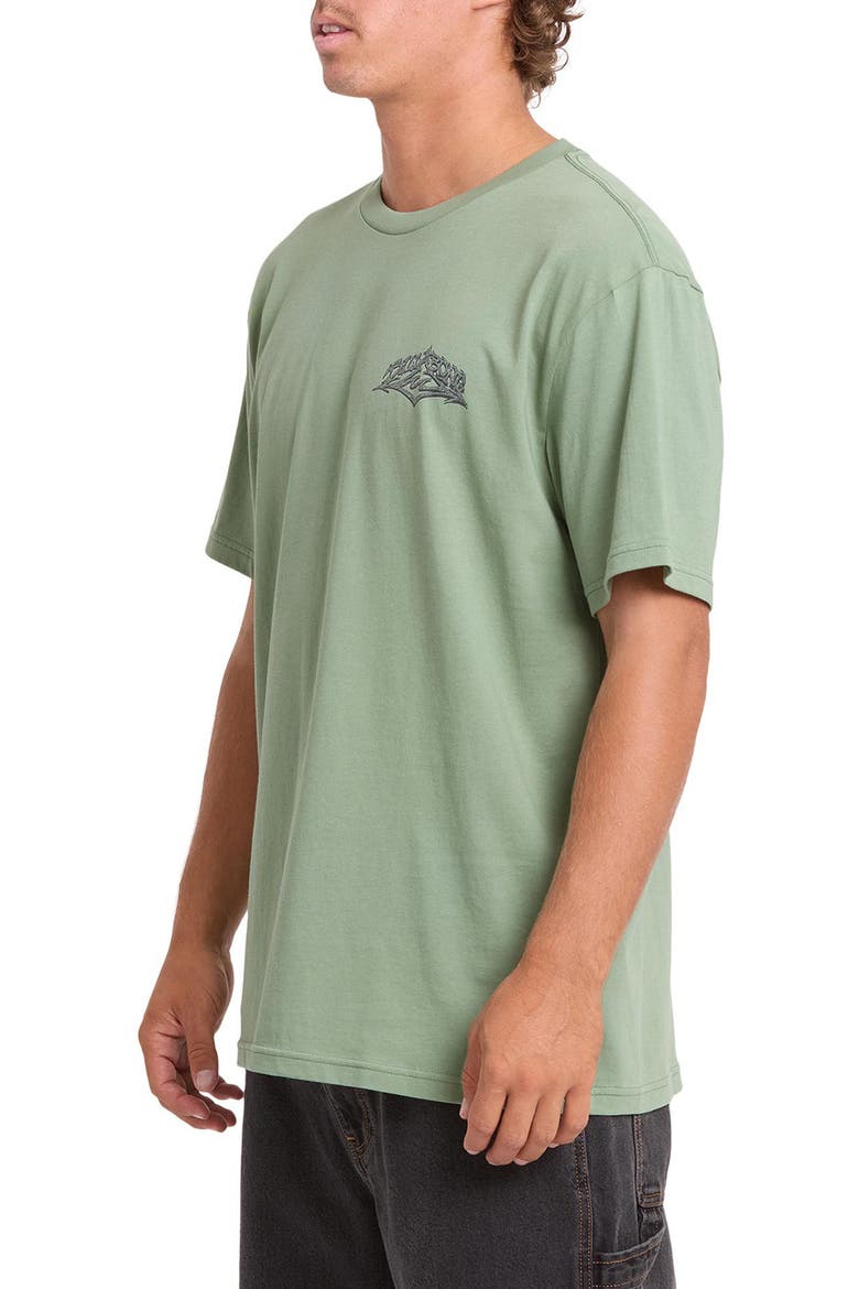 Reverse Premium Graphic T-Shirt, Alternate, color, HEDGE GREEN