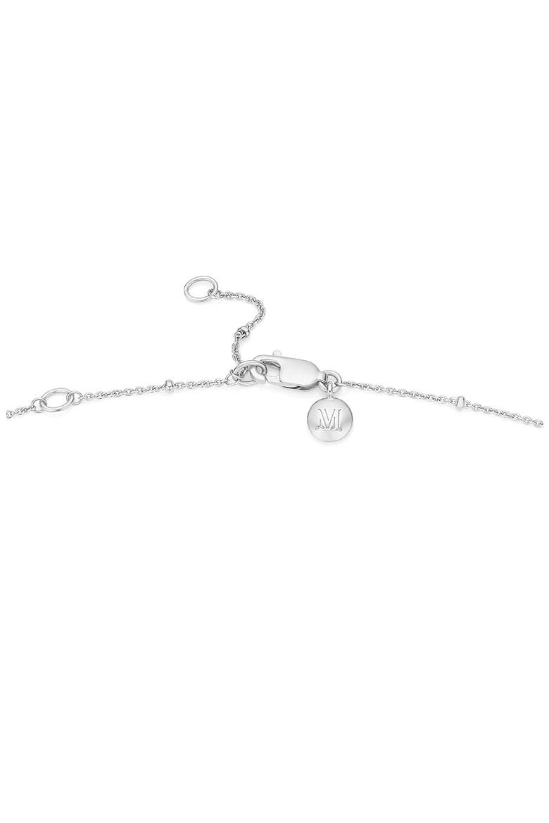 16-Inch Fine Bead Station Necklace, Alternate, color, SILVER