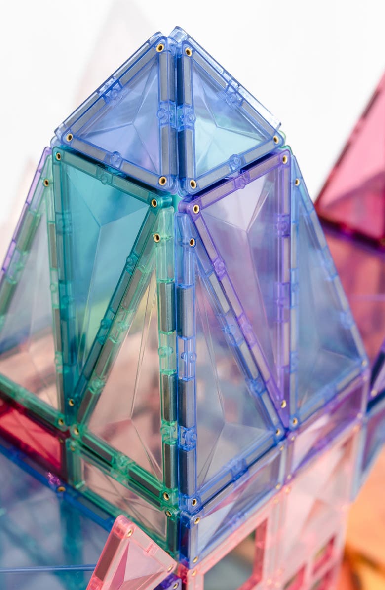 CONNETIX Kids' Pastel Magnetic Tiles 202-Piece Mega Pack, Alternate, color, Pastel