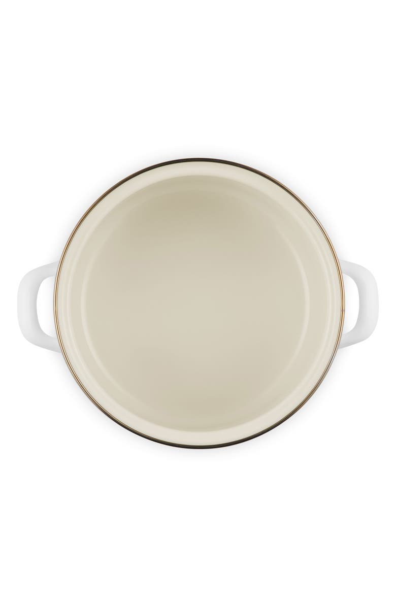Le Creuset The Traditional Enameled Stainless Steel Petite Stockpot, Alternate, color, White