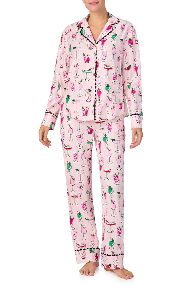 Kate Spade New York print pajamas, Main, color, 