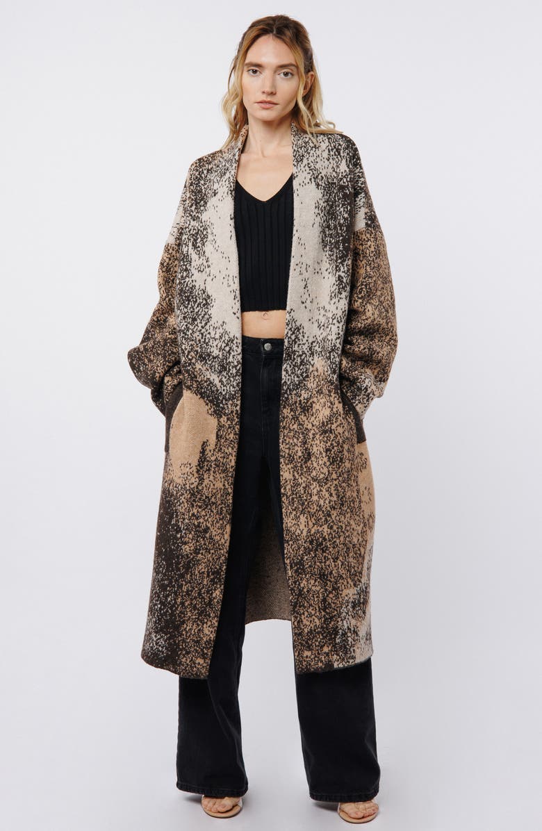 CIEBON Cannis Jacquard Cardigan, Alternate, color, 