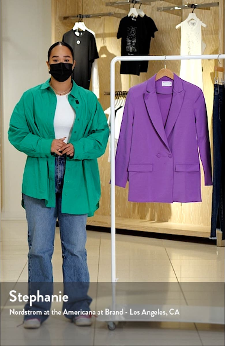 Sturctured Jersey Oversize Suit Blazer, sales video thumbnail