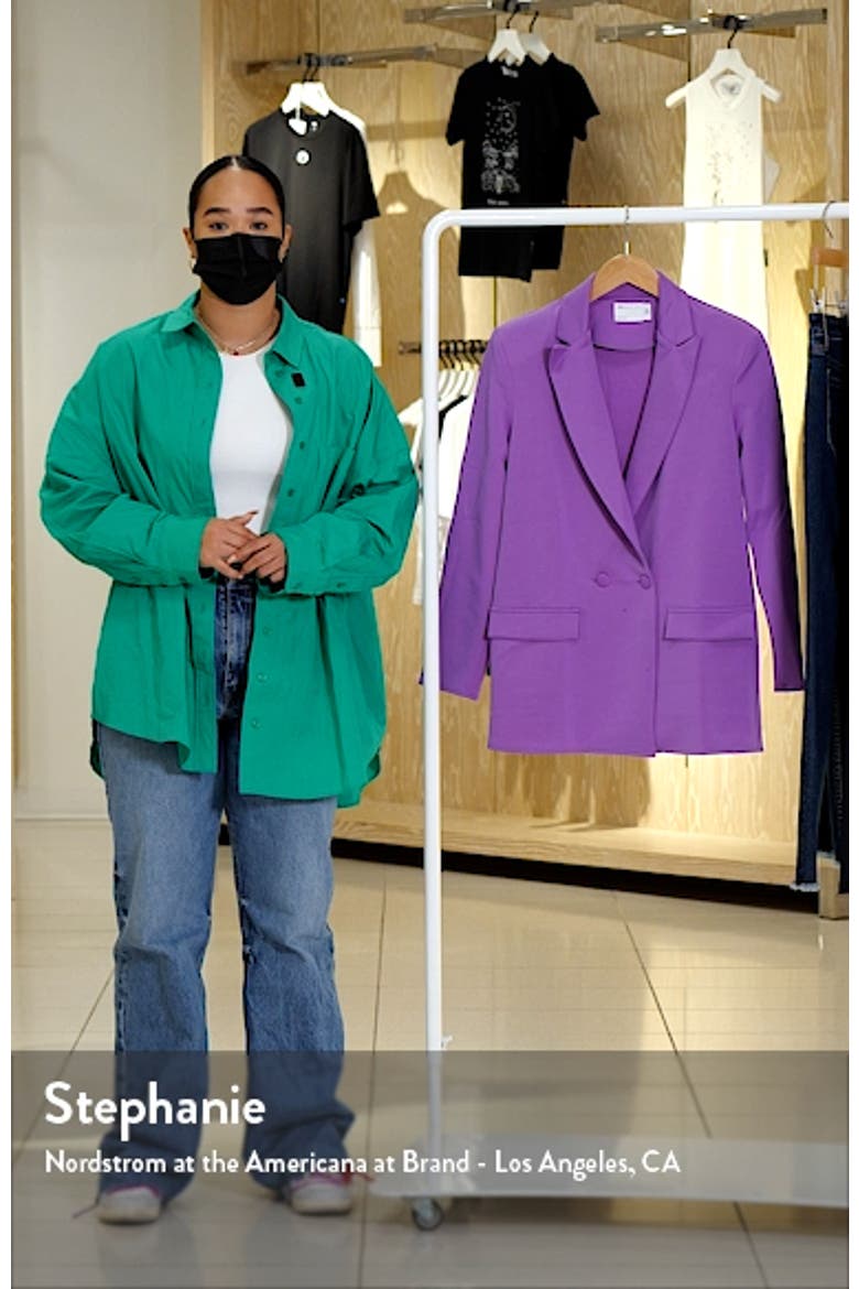 Sturctured Jersey Oversize Suit Blazer video
