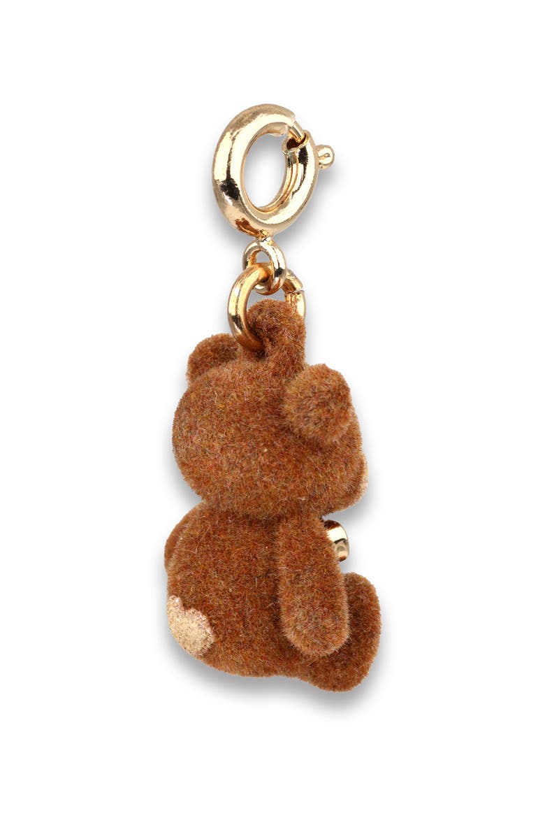 Kids' Fuzzy Bear Charm, Alternate, color, BROWN
