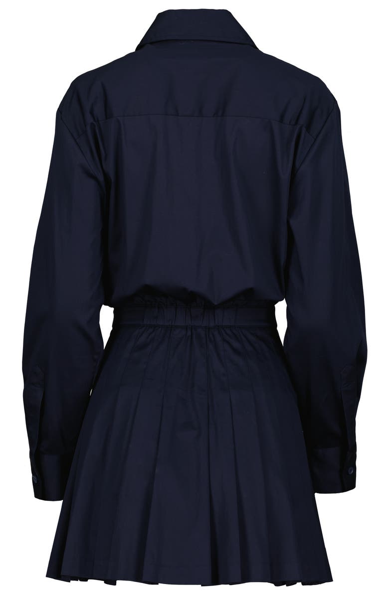 Bishop + Young Devon Pleated Mini Dress, Alternate, color, Indigo