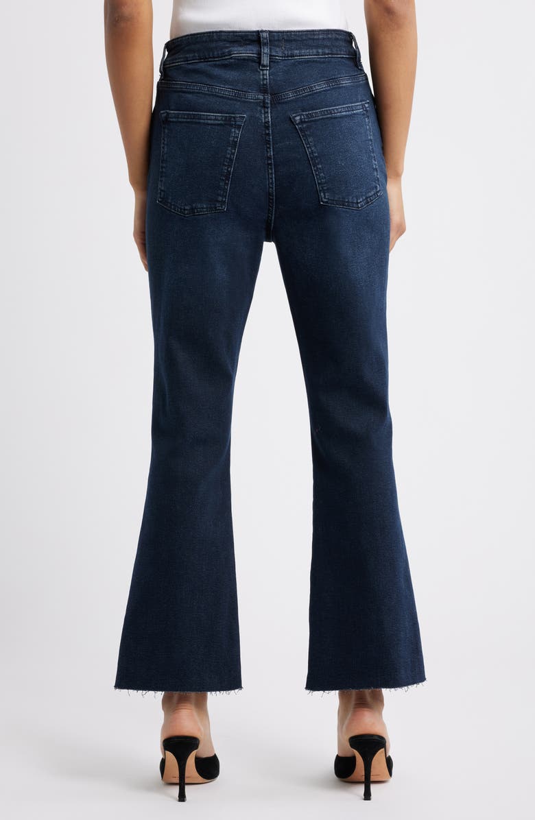 WARP+WEFT NAO High Waist Raw Hem Crop Bootcut Jeans, Alternate, color, River Run