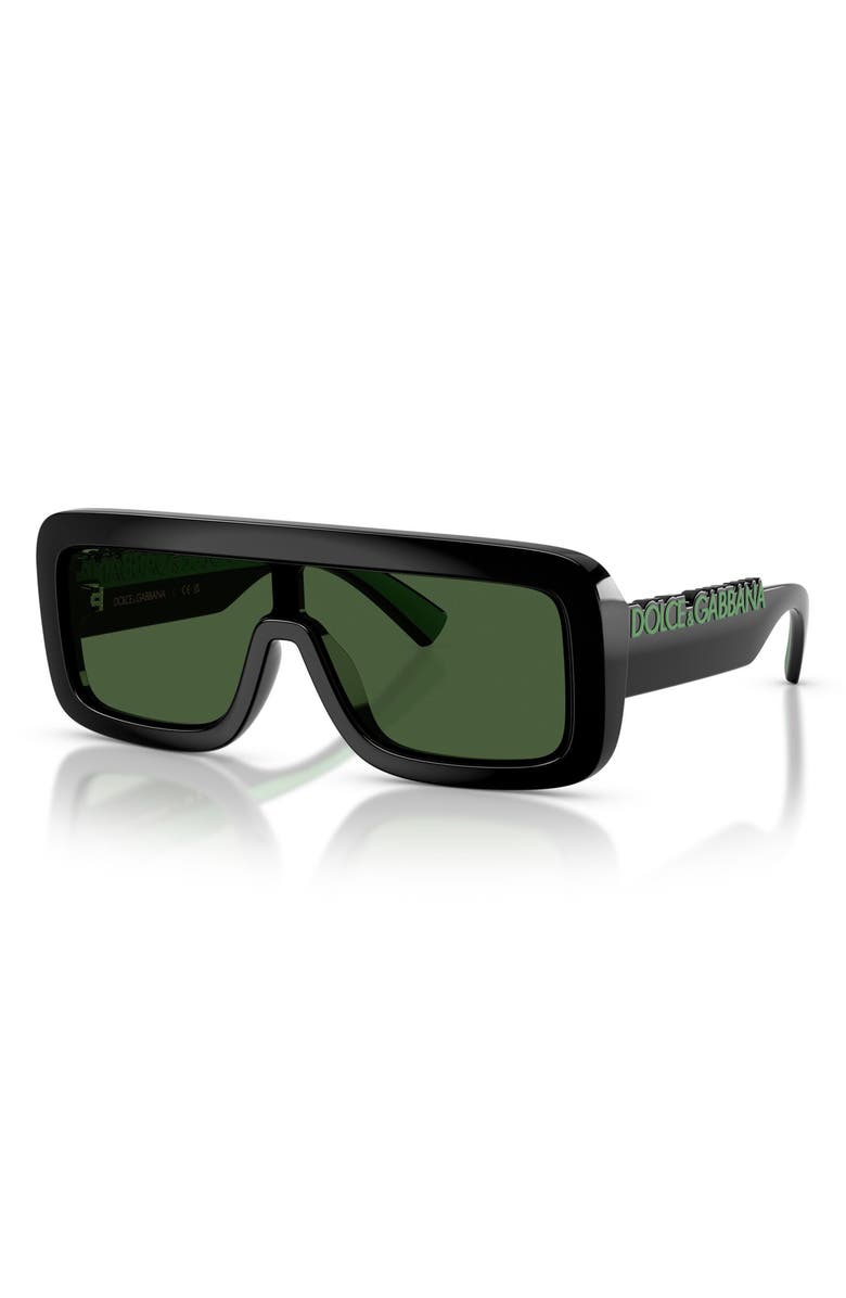 Dolce&Gabbana Kids' 118mm Rectangular Shield Sunglasses, Alternate, color, 