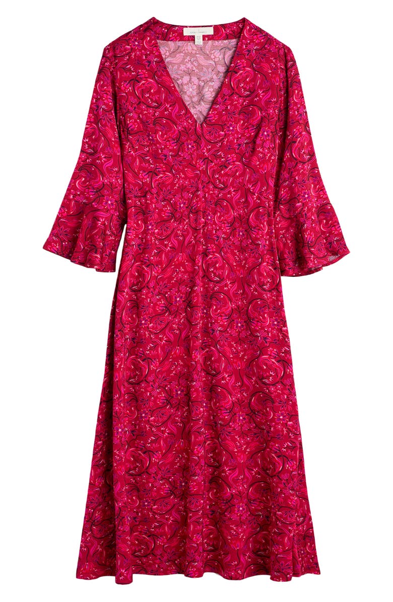 Seasalt Cornwall Starry Night Satin Empire Waist Dress, Alternate, color, 