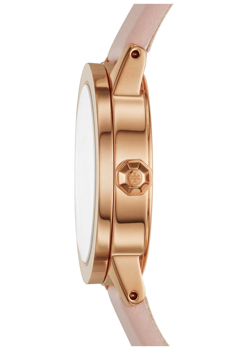 Tory Burch Women's Gigi Leather Strap Watch, 28mm, Alternate, color, 