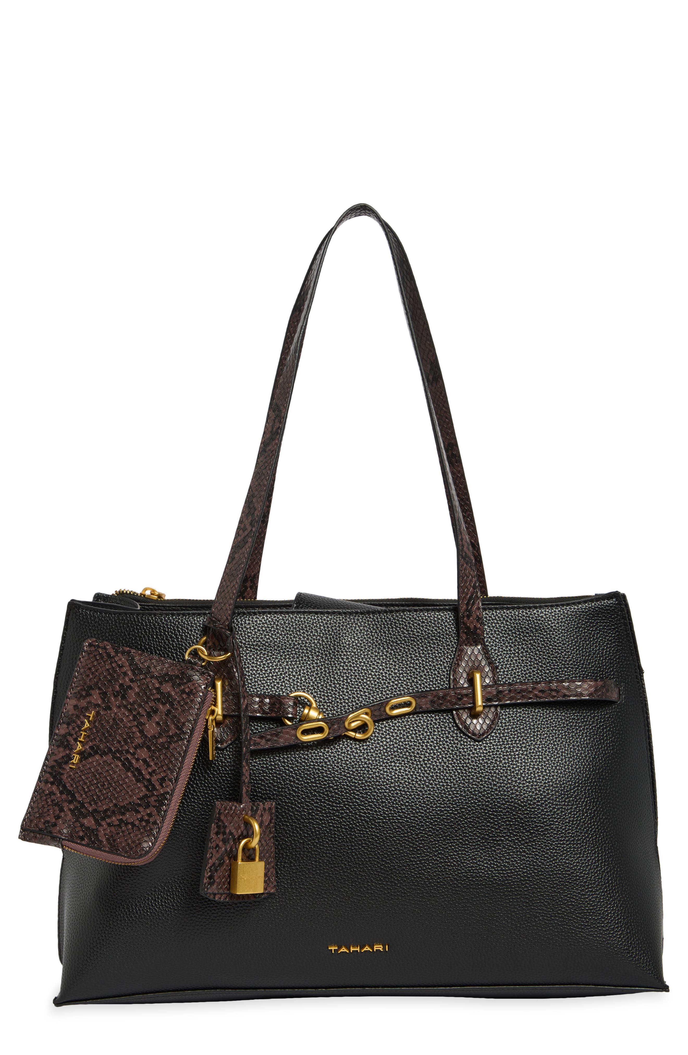 Ginny Faux Leather Tote