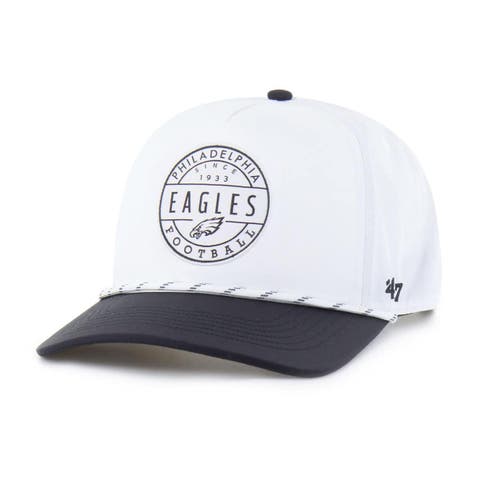 Men's '47 White/Black Philadelphia Eagles Suburbia Hitch Two-Tone Adjustable Hat