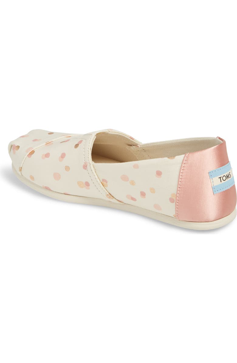 TOMS 'Classic - Metallic Burlap' Slip-On, Alternate, color,