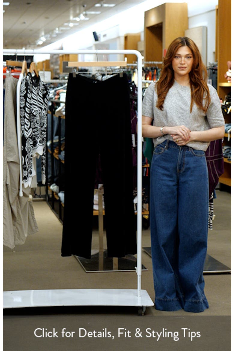 Xenphant Stretch Velvet Wide Leg Pants video