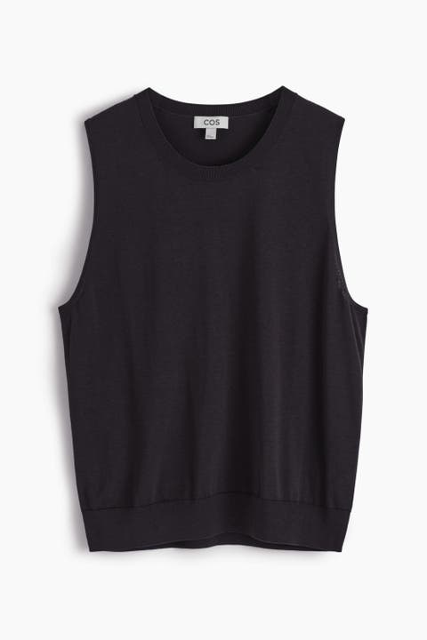 Relaxed Knitted Silk Vest