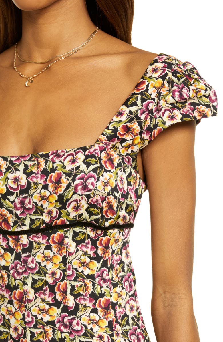 Free People Ponderosa Cutout Back Minidress, Alternate, color,