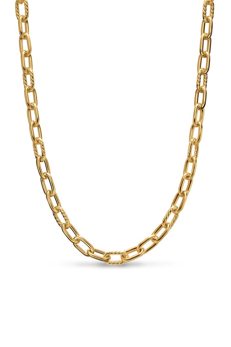 DY Madison Chain Necklace in 18K Yellow Gold, 8.5mm, Main, color, GOLD