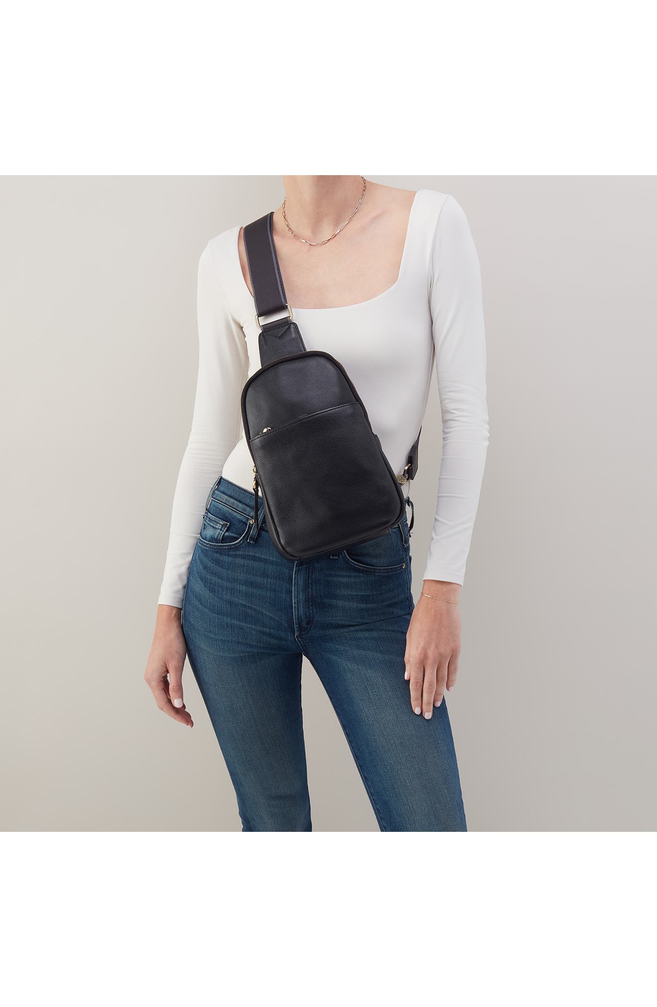 HOBO Cass Leather Sling Bag, Alternate, color, 