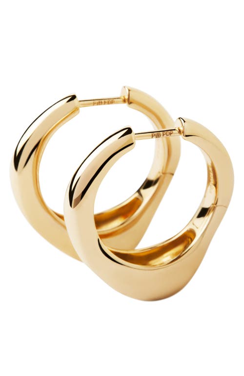 Pdpaola Riba Hoops In Gold