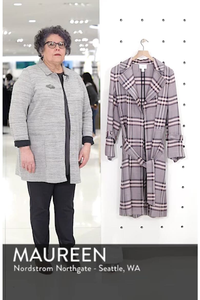 Bold Plaid Trench Coat video