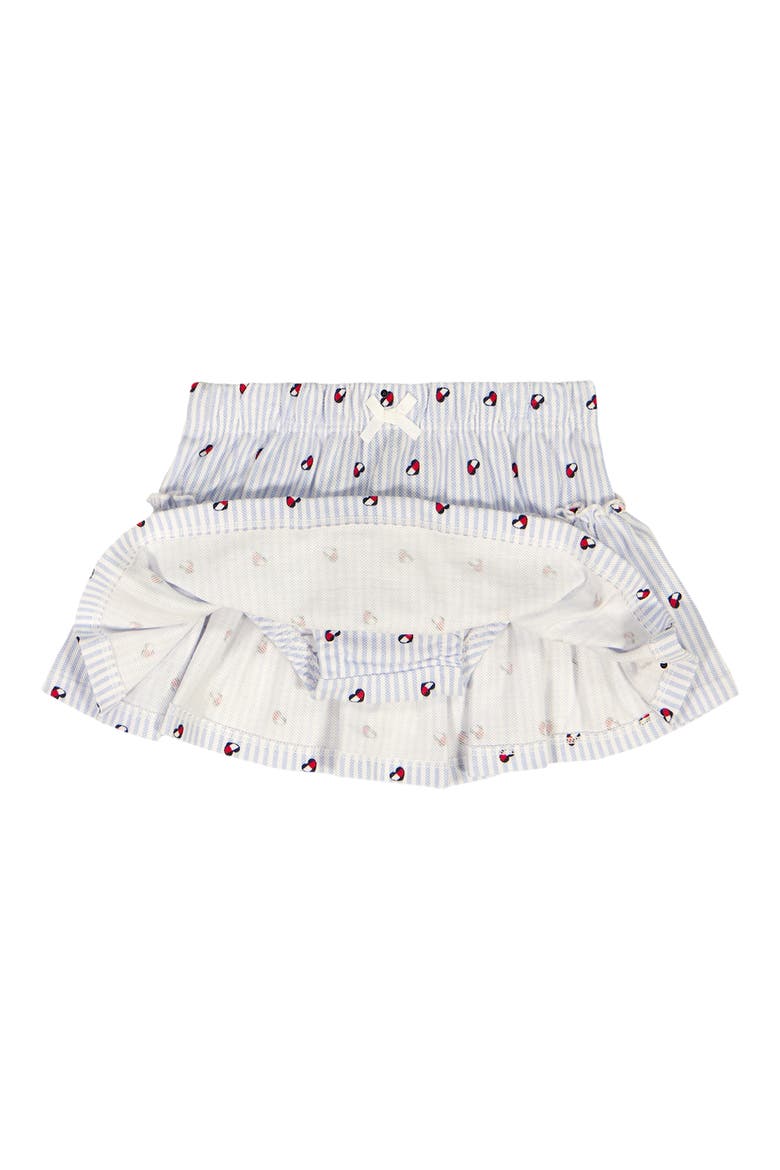 Printed Heart Logo Tank & Skirted Bloomers Set, Alternate, color, LIGHT/ PASTEL BLUE