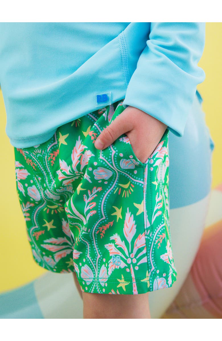 RuggedButts UPF50+ Sun Protected Stretch Swim Trunks, Alternate, color, Coconut Cabana