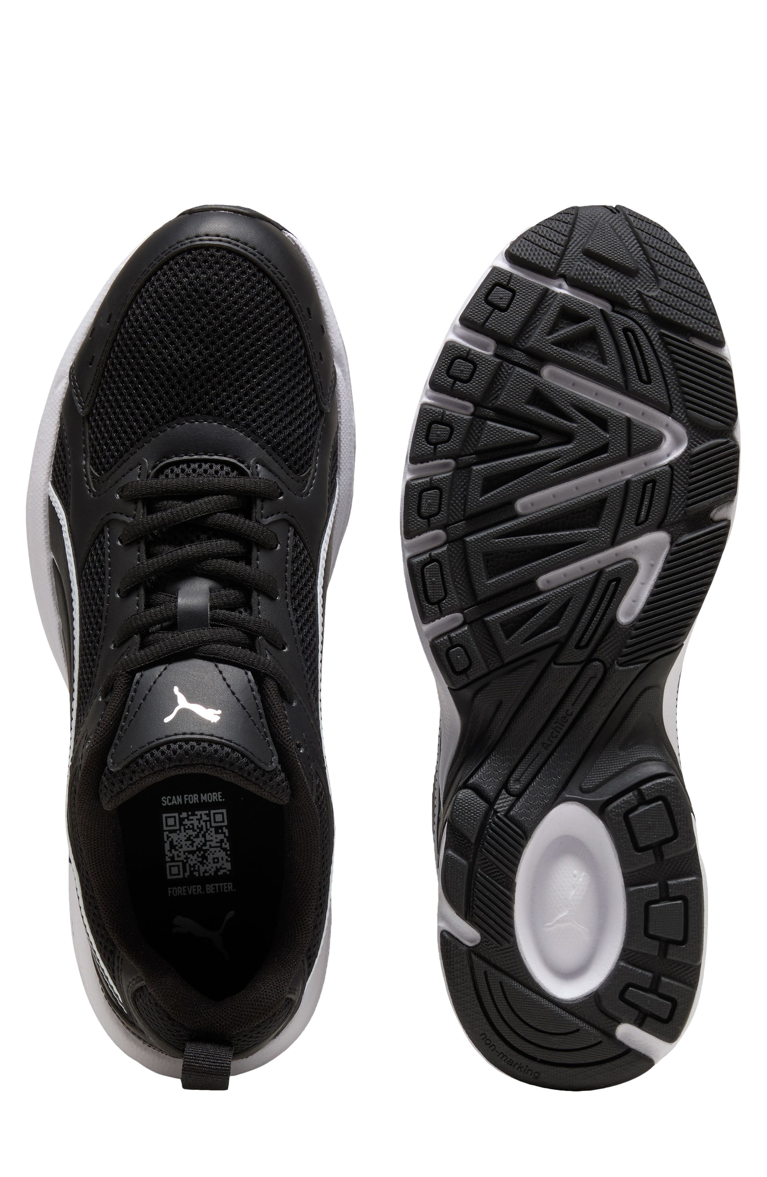 Milenio Tech LT Vibes Running Shoe, Alternate, color, PUMA BLACK/ PUMA WHITE