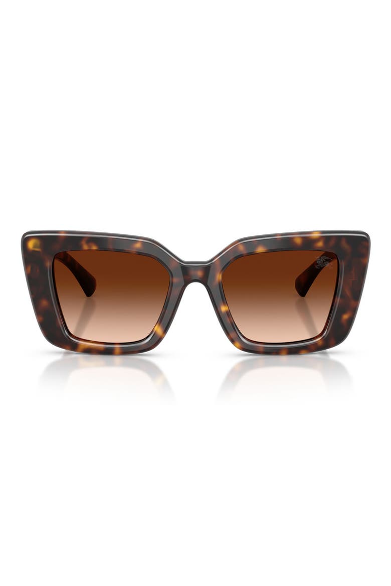 51mm Cat Eye Sunglasses, Main, color, DARK HAVANA / BROWN GRADIENT