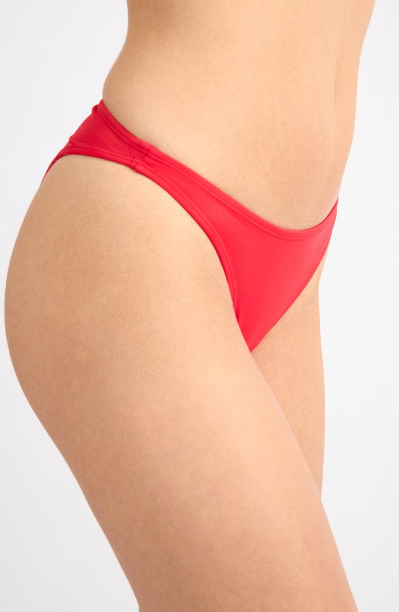 Viens Avec Moi Hipster Bikini Bottoms, Alternate, color, Red