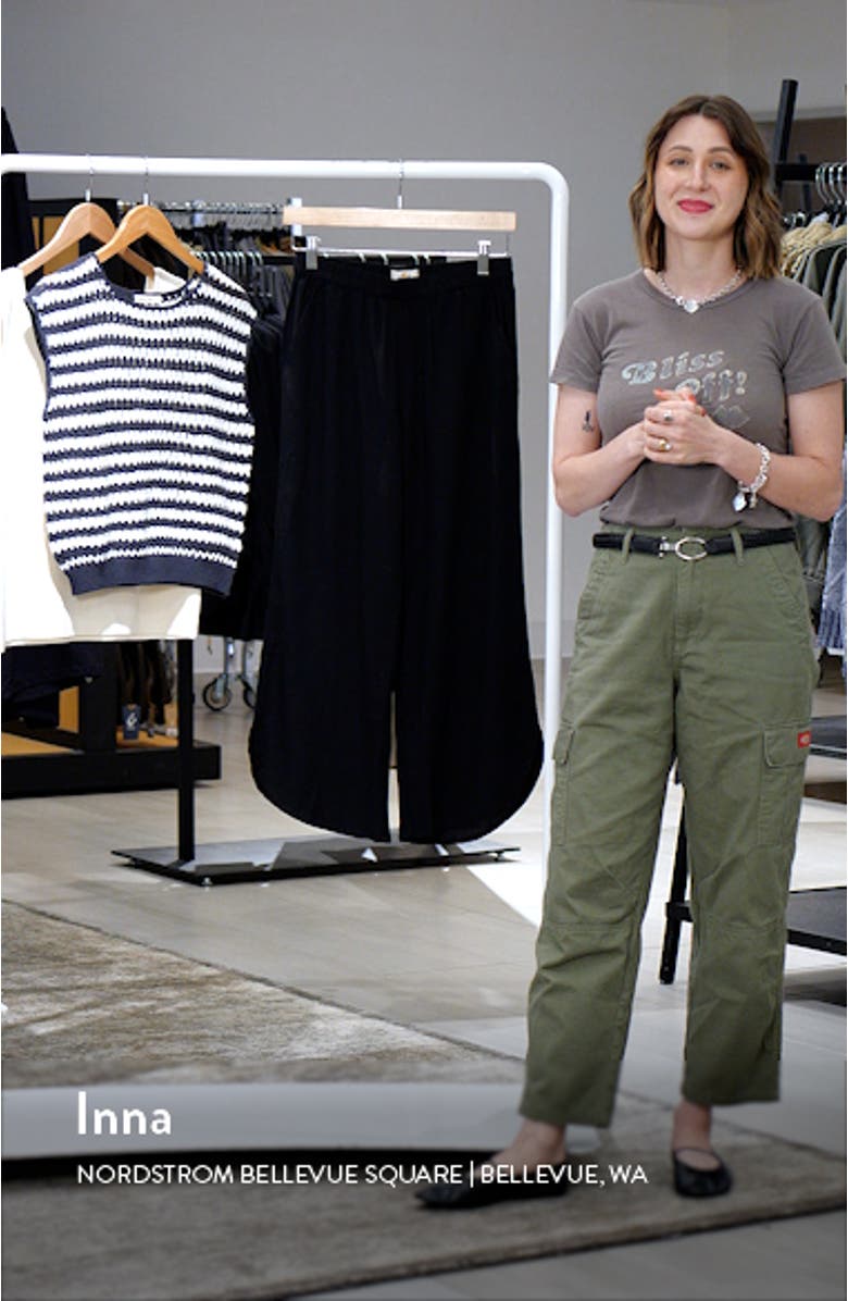 Allison Pull-On Crop Wide Leg Pants, sales video thumbnail