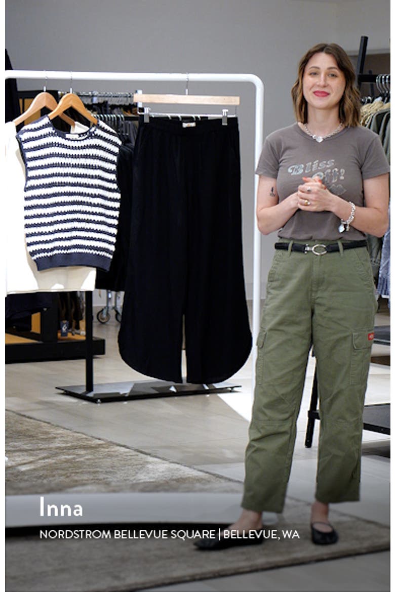 Allison Pull-On Crop Wide Leg Pants video