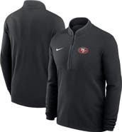 Nike Men's Nike Black San Francisco 49ers Lightweight Victory Dri-FIT Half-Zip Pullover