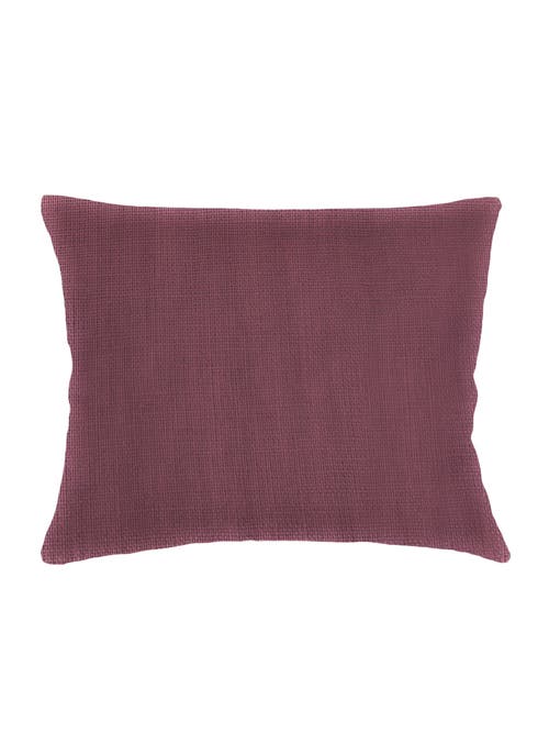 Anaya So Soft Linen Light Yellow Dutch Euro Pillow Cover Only In Maroon