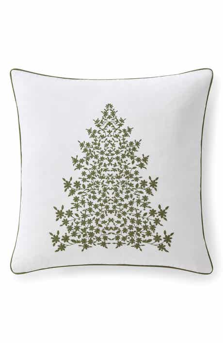 Holiday Tree Cotton Decorative Pillow