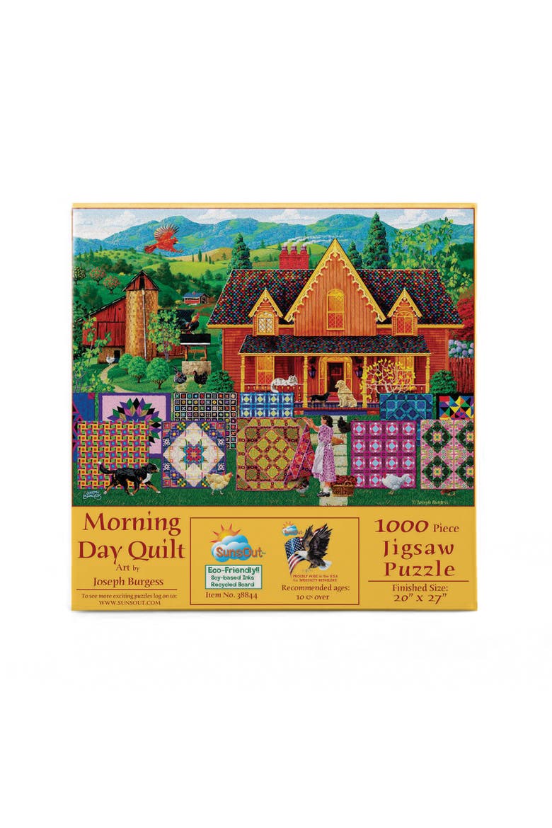 Morning Day Quilt 1000 piece Jigsaw Puzzle for Adults, Alternate, color, Multicolor