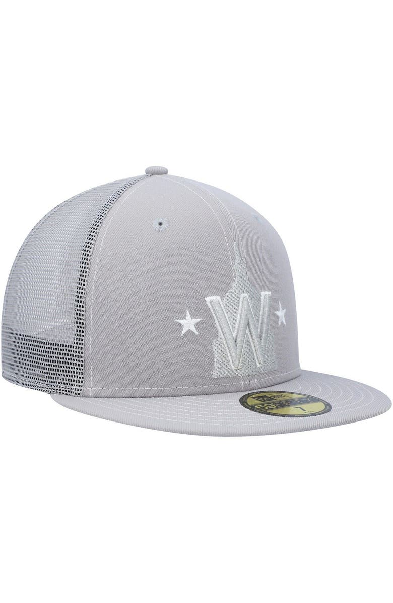 New Era Men's New Era Gray Washington Nationals 2023 On-Field Batting Practice 59FIFTY Fitted Hat, Alternate, color, Gray