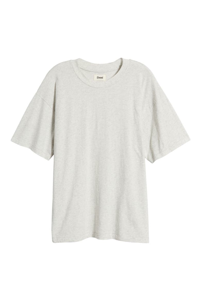 Core Oversize Organic Cotton Jersey T-Shirt, Alternate, color, ASH GREY