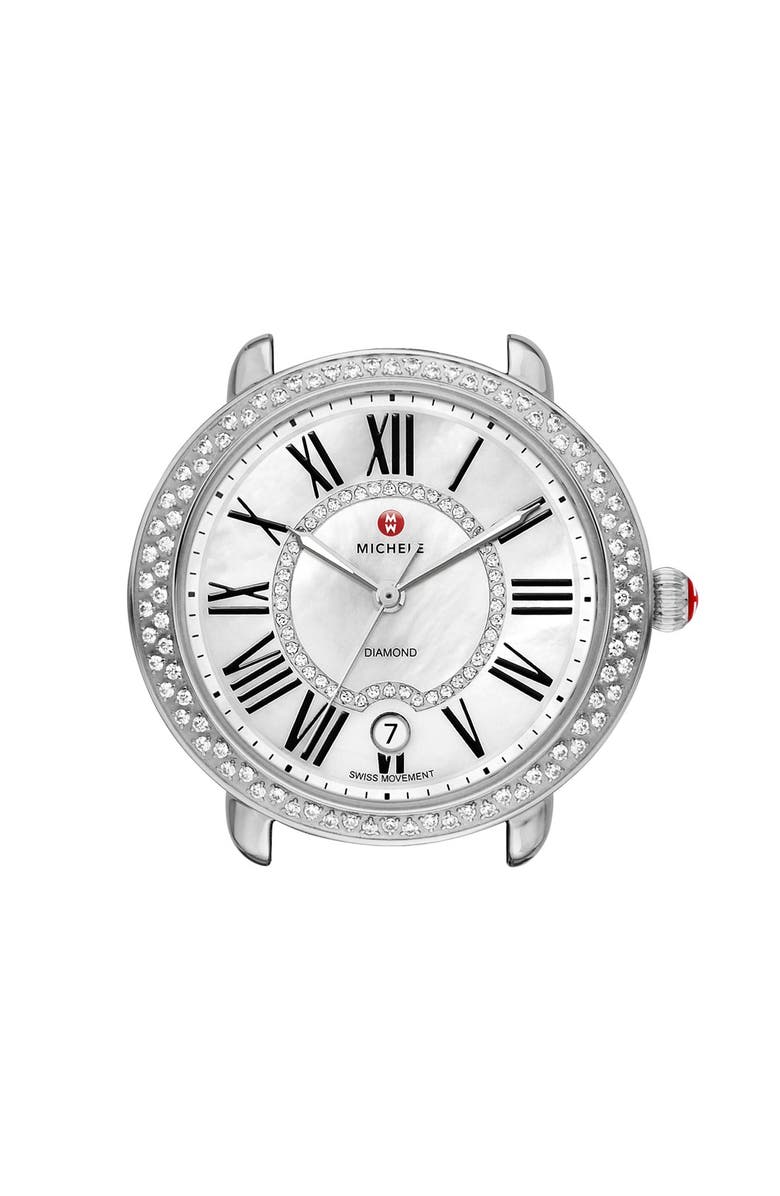 MICHELE Serein 16 Diamond Watch Case, 34mm x 36mm, Main, color,