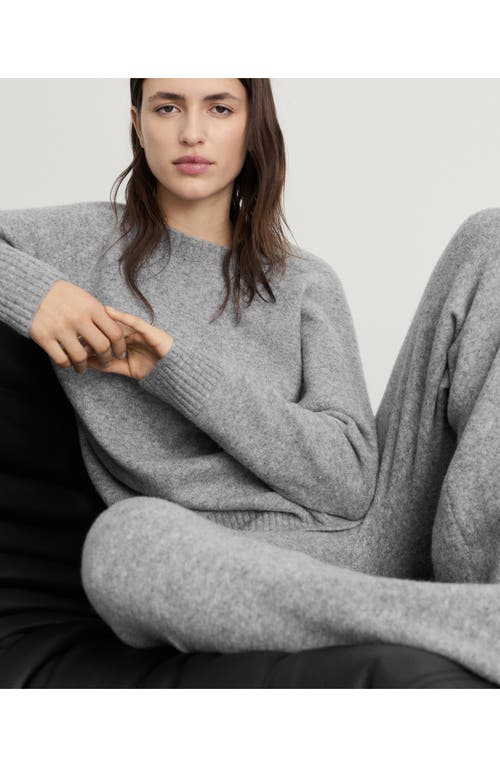Shop Mango Knit Pants In Grey