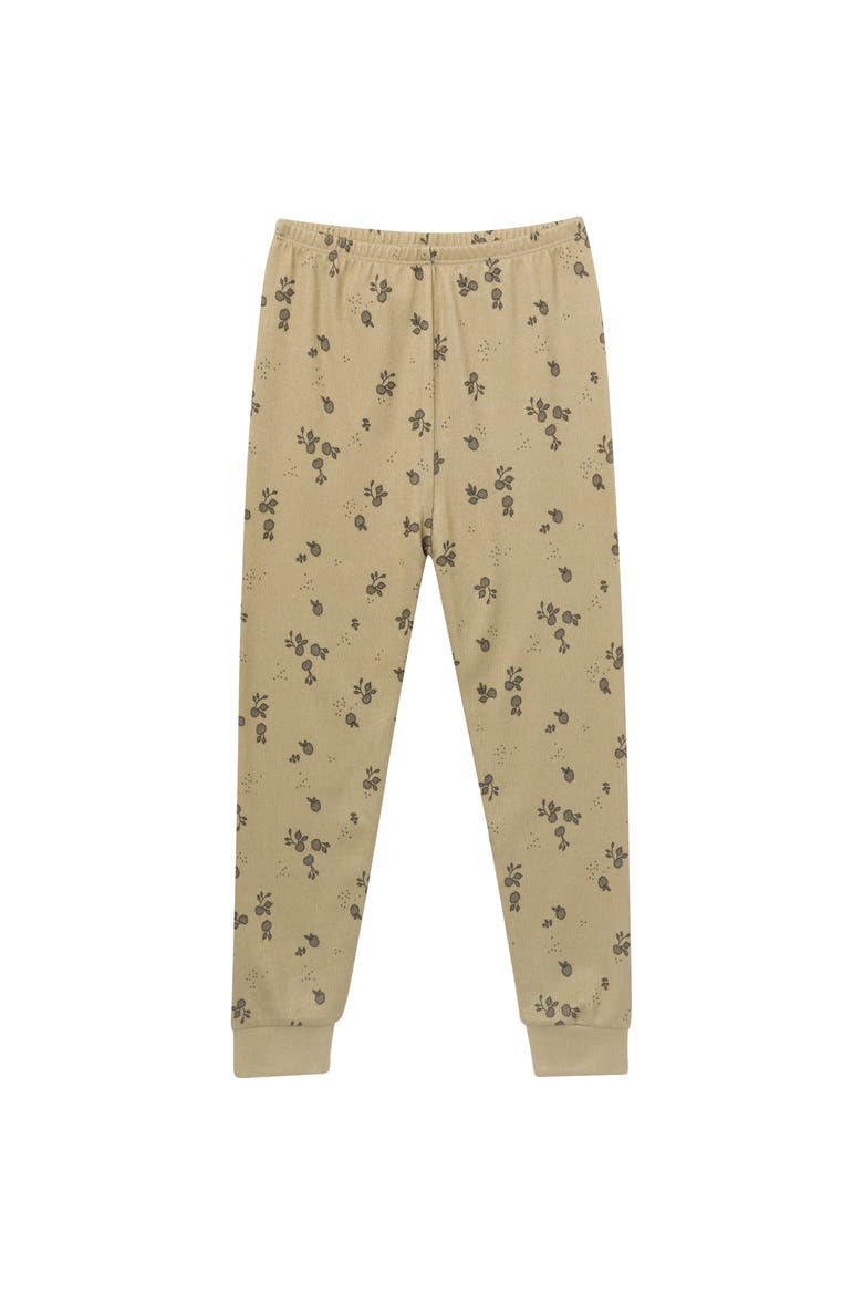 Hacci Sung Fit Footless Pajama Set, Alternate, color, Olive Gray