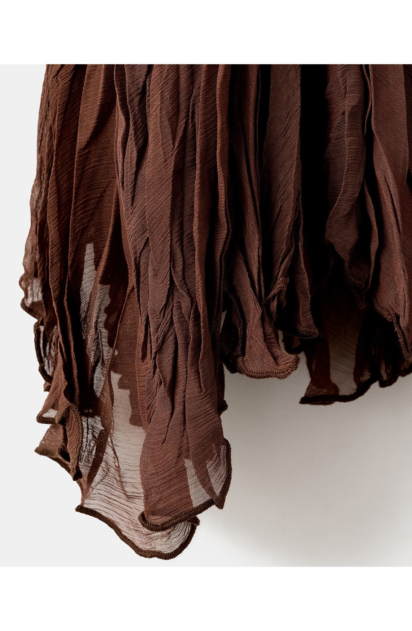 Ruffled Chiffon Maxi Skirt - image 2