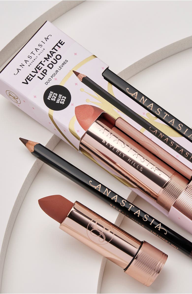 Anastasia Beverly Hills Velvet Matte Lip Duo $32 Value, Alternate, color,