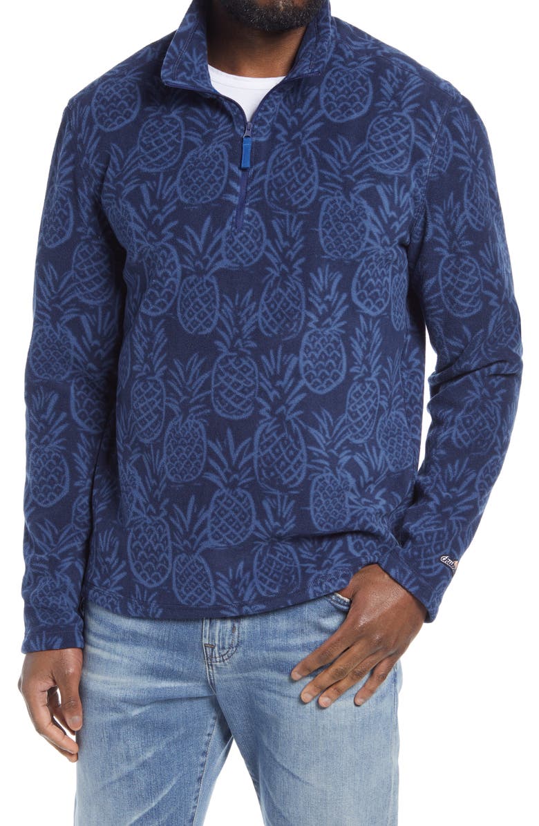 Chubbies Pine By Me Fleece Quarter Zip Pullover, Main, color, 