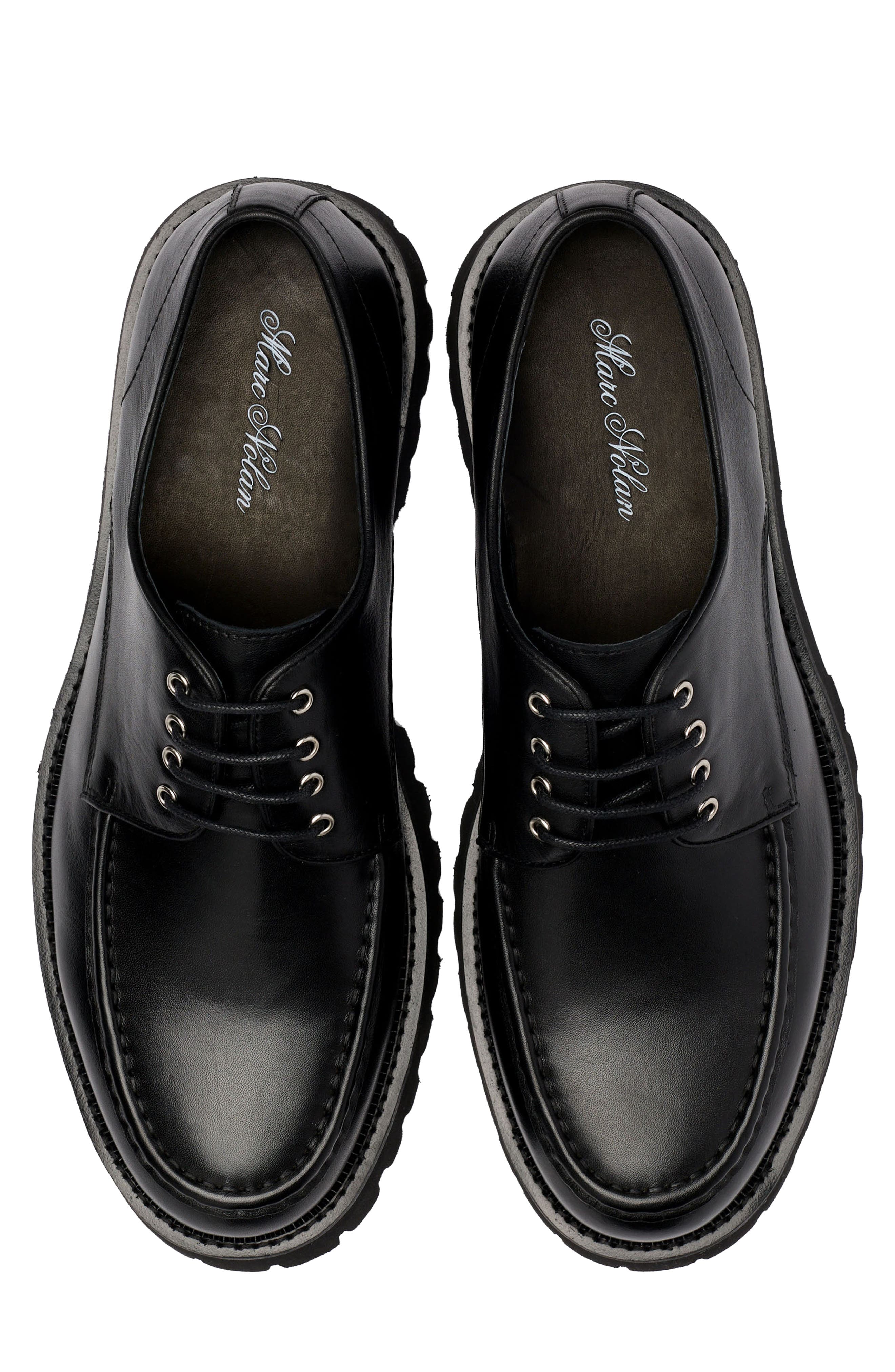 MARC NOLAN Luca Lug Sole Derby, Alternate, color, Black