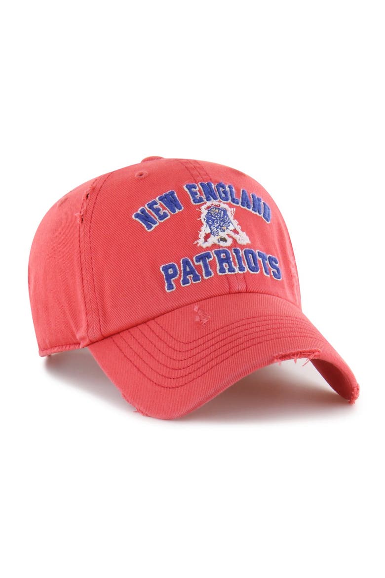 Men's '47  Red New England Patriots Seymoore Clean Up Adjustable Hat, Alternate, color, Red