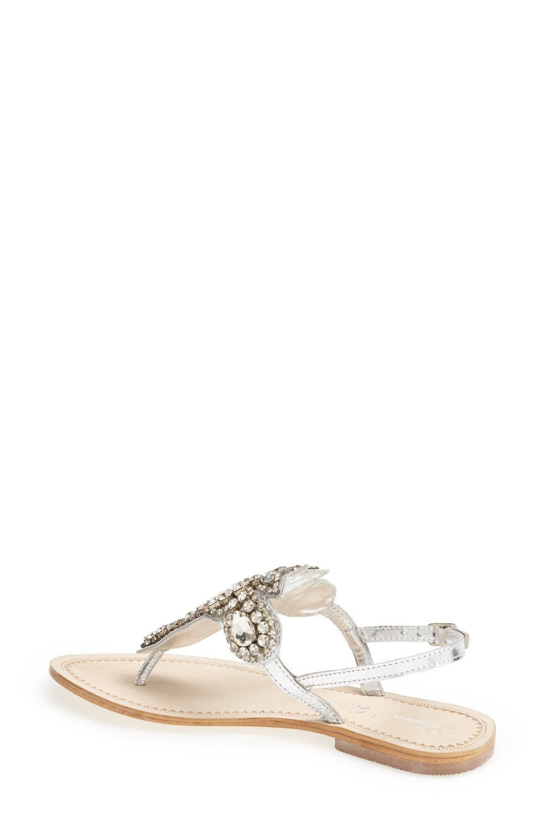 Lauren Lorraine 'Ibiza' Crystal Thong Sandal, Alternate, color, 
