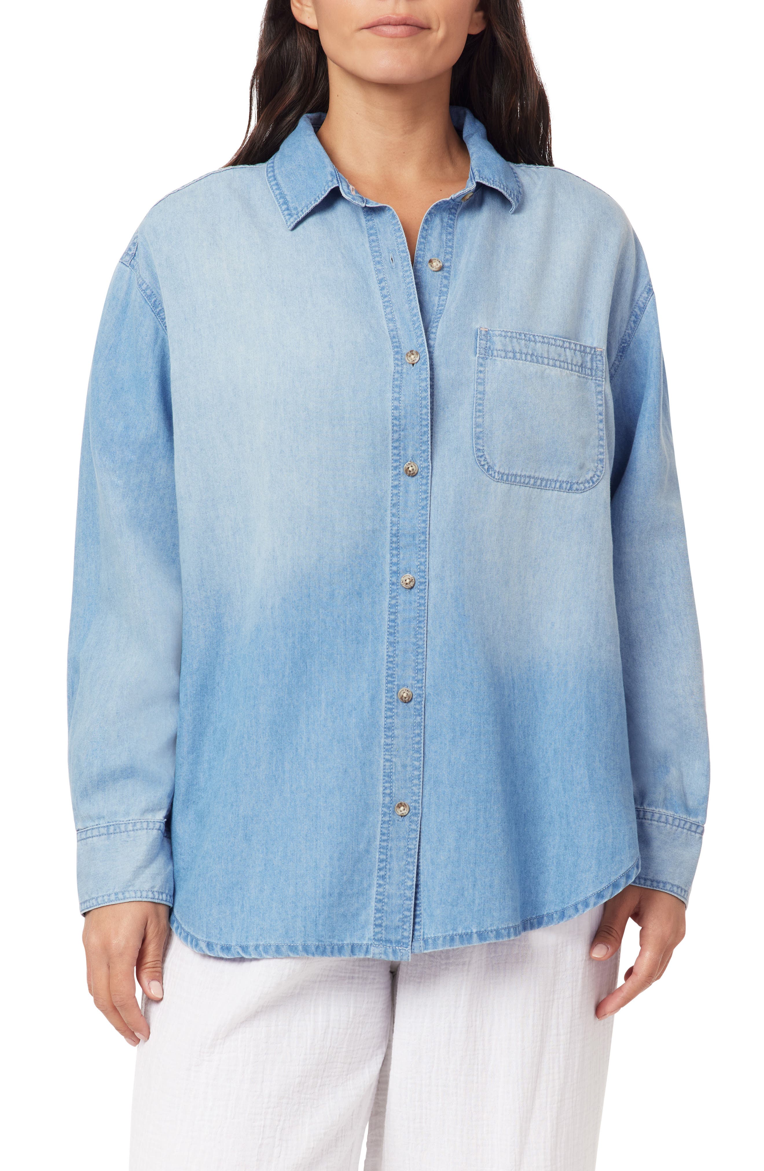 C & C California Alaina Relaxed Chambray Shirt