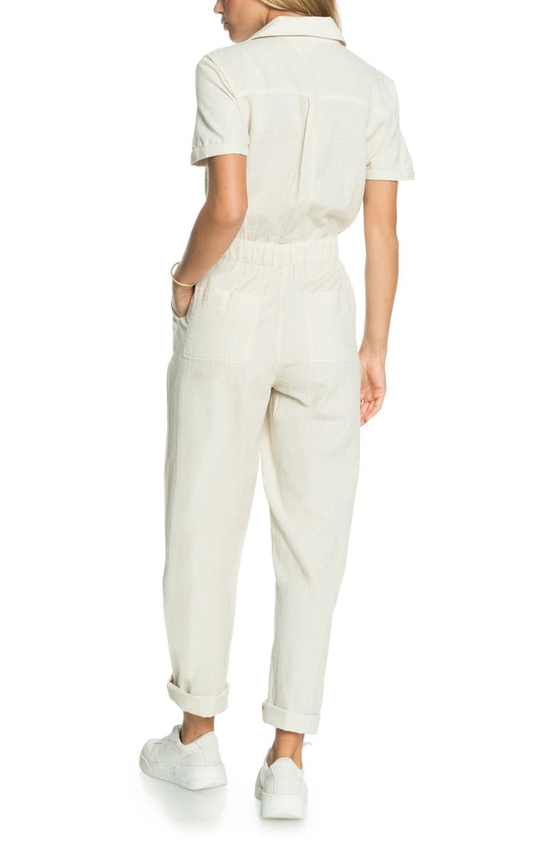 Roxy Beach Wonderland Tie Waist Jumpsuit, Alternate, color, 