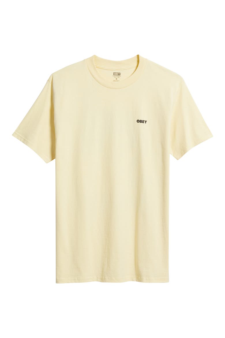 Quarter Icon Graphic T-Shirt, Alternate, color, PALE YELLOW